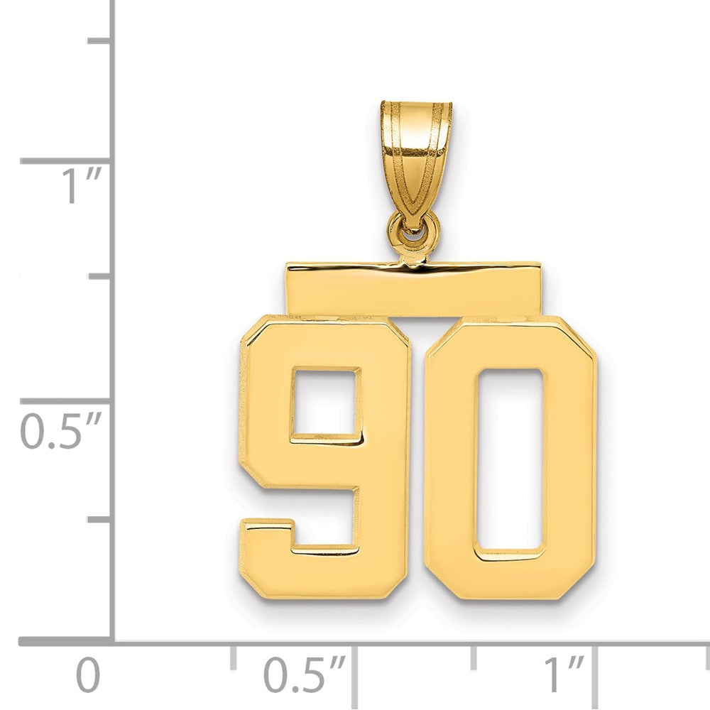 Polished Number Charms — 90