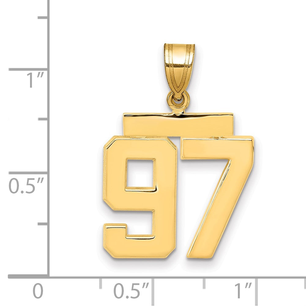 Polished Number Charms — 97
