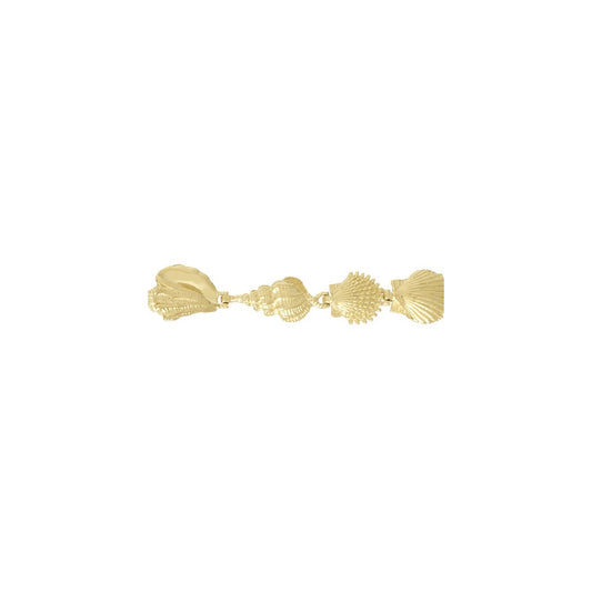 Gold Textured Shell Bracelets