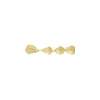 14k Polished Assorted Sea Shells 8 inch Bracelet