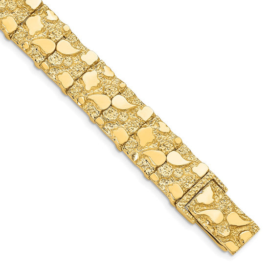 Gold Polished Nugget Bracelets
