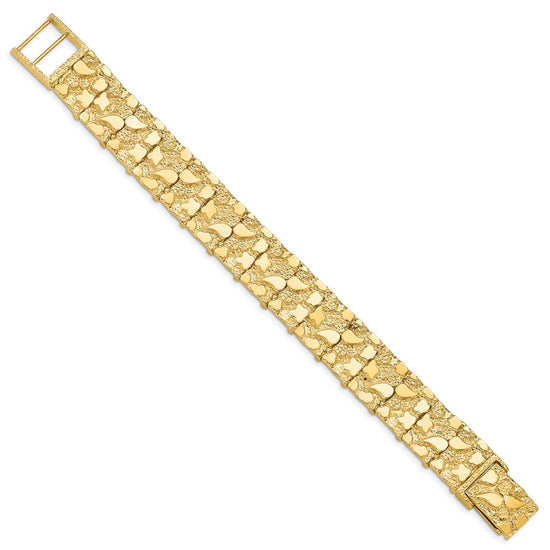 Gold Polished Nugget Bracelets