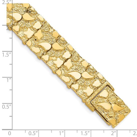 Gold Polished Nugget Bracelets