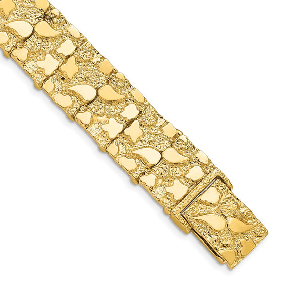 Gold Polished Nugget Bracelets