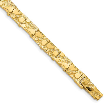 Gold Polished Nugget Bracelets