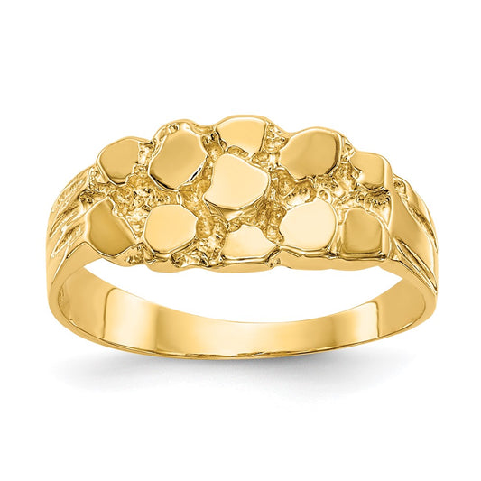 14k Size 6 Nugget Ring