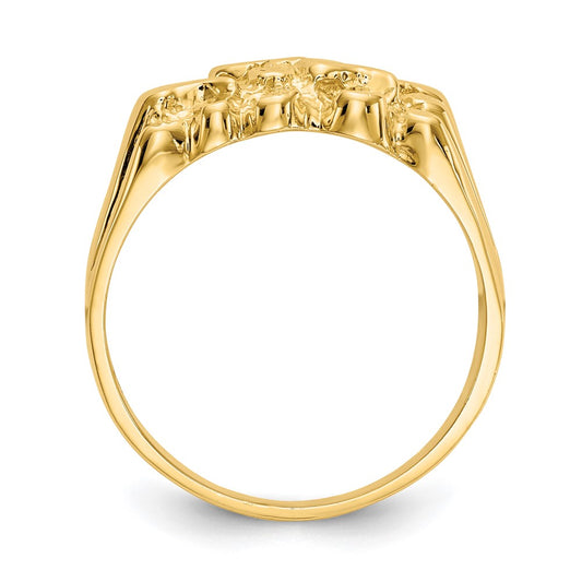 14k Size 7 Nugget Ring