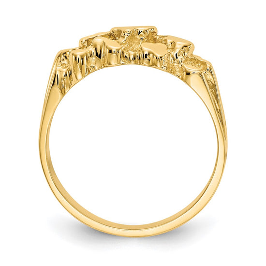 14k Size 8 Nugget Ring