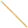 14k Polished Solid 7mm Nugget 37x7mm Plate 8 inch ID Bracelet