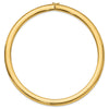 14k Polished 10mm Standard Weight 16 inch Domed Omega Necklace