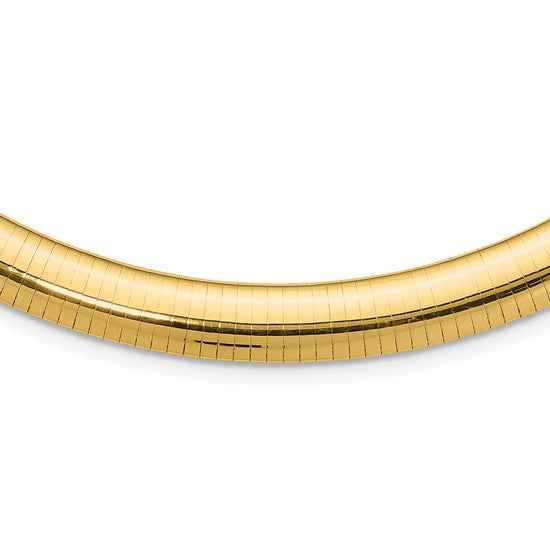 Gold Polished Omega Necklaces