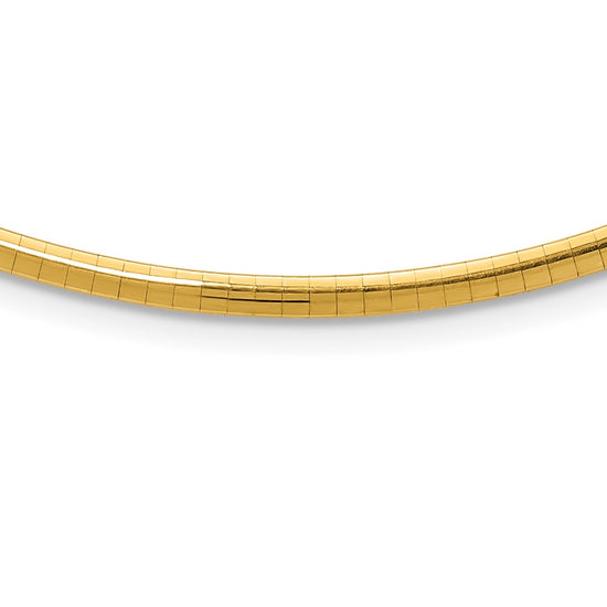 Gold Polished Omega Necklaces