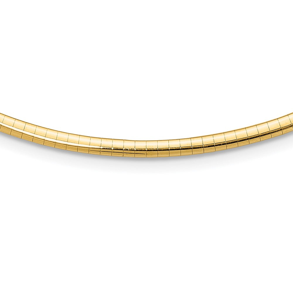 Gold Polished Omega Necklaces