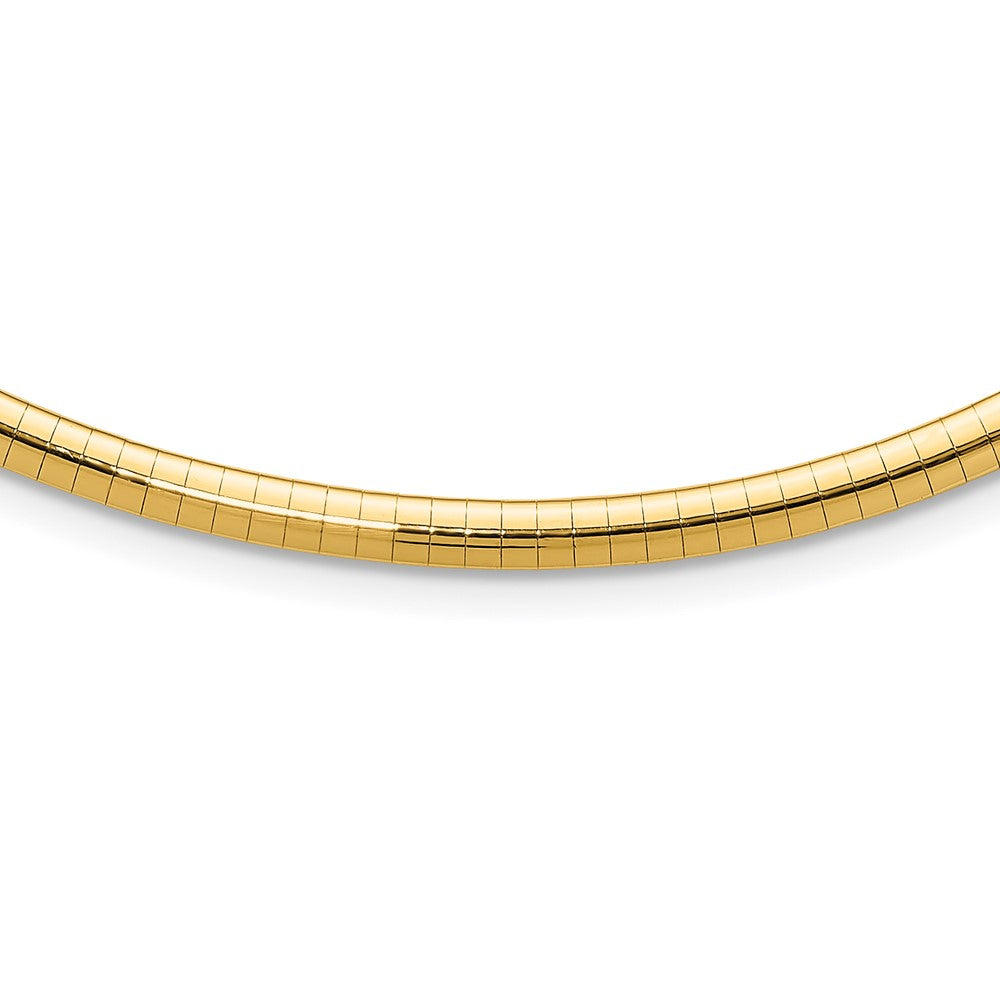 Gold Polished Omega Necklaces