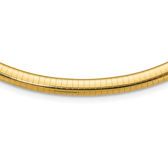 Gold Polished Omega Necklaces