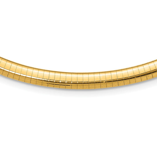 Gold Polished Omega Necklaces