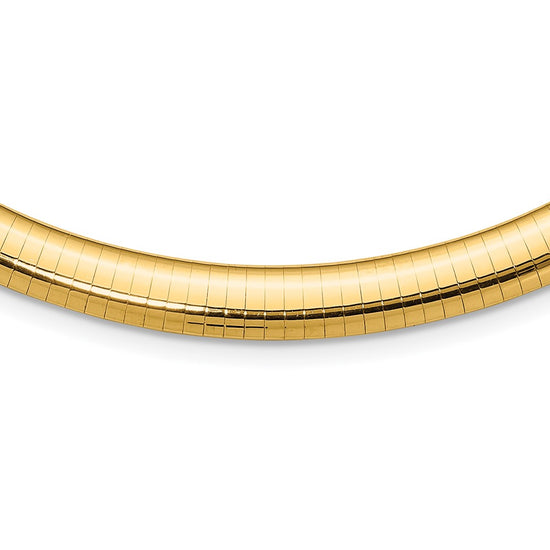 Gold Polished Omega Necklaces