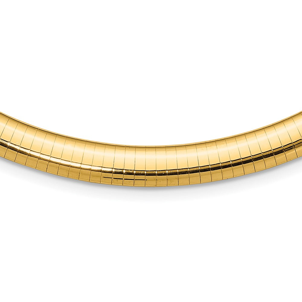 Gold Polished Omega Necklaces