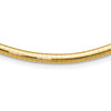 14k Polished 4mm Lightweight 16 inch Domed Omega Necklace