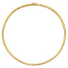 14k Polished 4mm Lightweight 18 inch Domed Omega Necklace