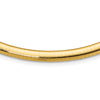 14k Polished 6mm Lightweight 18 inch Domed Omega Necklace