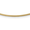 14K Polished 1.4mm 16 inch Round Omega Necklace