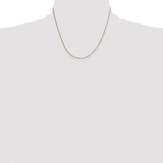 14K 18 inch .5mm Octagonal Snake with Lobster Clasp Chain