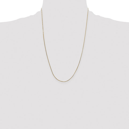 14K 24 inch .5mm Octagonal Snake with Lobster Clasp Chain