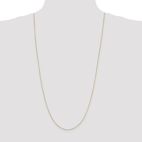 14K 30 inch .6mm Octagonal Snake with Lobster Clasp Chain
