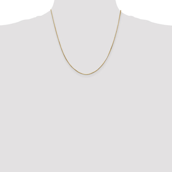 14K 20 inch .8mm Octagonal Snake with Lobster Clasp Chain