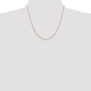 14K 20 inch .8mm Octagonal Snake with Lobster Clasp Chain