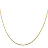14K 24 inch 1mm Octagonal Snake with Lobster Clasp Chain