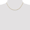 14K 16 inch 1mm Octagonal Snake with Lobster Clasp Chain