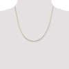 14K 20 inch 1mm Octagonal Snake with Lobster Clasp Chain