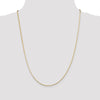 14K 24 inch 1mm Octagonal Snake with Lobster Clasp Chain
