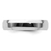 Platinum Polished Beveled Edge Wedding Band