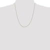 14K 22 inch .5mm Box with Spring Ring Clasp Chain