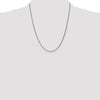 14K White Gold 22 inch 1.7mm Spiga with Lobster Clasp Chain