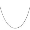 14K White Gold 18 inch 1.05mm Diamond-cut Spiga with Spring Ring Clasp Chain