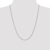 14K White Gold 24 inch 1.05mm Diamond-cut Spiga with Spring Ring Clasp Chain