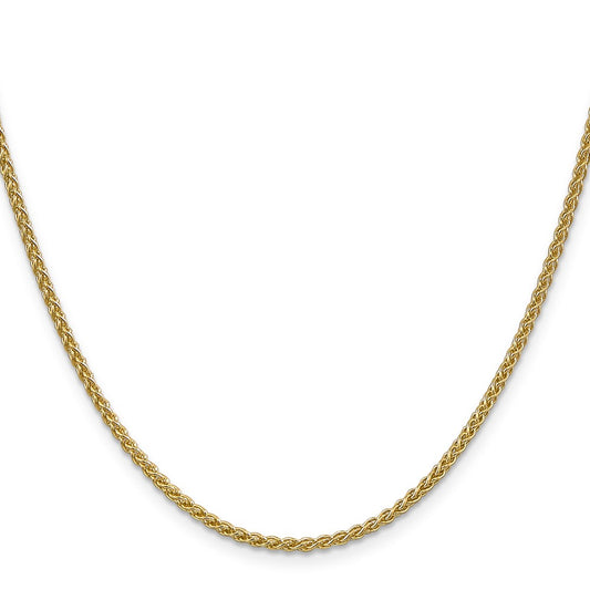 14K 24 inch 2.1mm Spiga with Lobster Clasp Chain