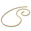 14K 24 inch 2.1mm Spiga with Lobster Clasp Chain