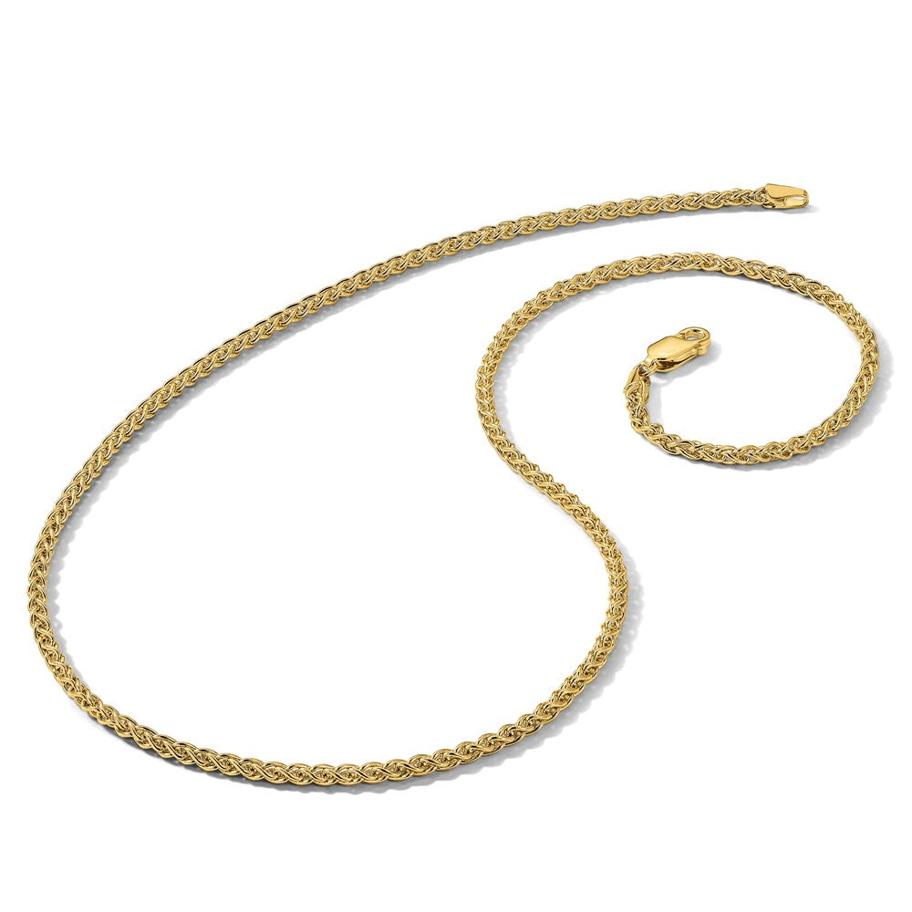 14K 20 inch 2.1mm Spiga with Lobster Clasp Chain