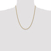 14K 22 inch 2.1mm Spiga with Lobster Clasp Chain