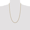 14K 26 inch 2.1mm Spiga with Lobster Clasp Chain
