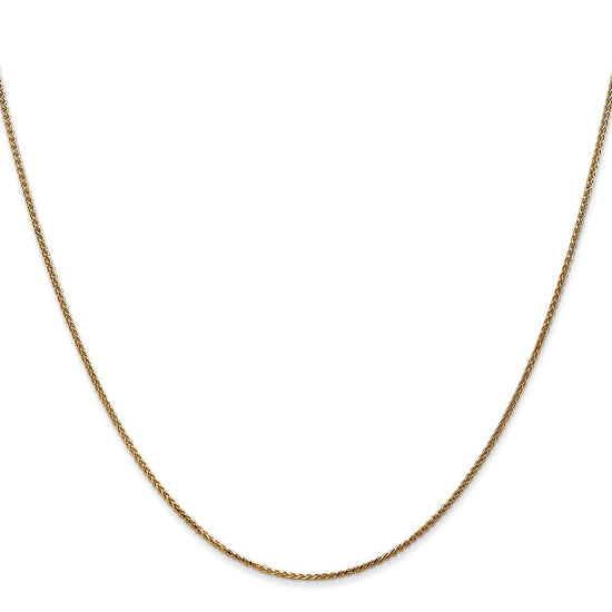 14K 22 inch 1.05mm Diamond-cut Spiga with Spring Ring Clasp Chain