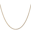 14K 18 inch 1.05mm Diamond-cut Spiga with Spring Ring Clasp Chain