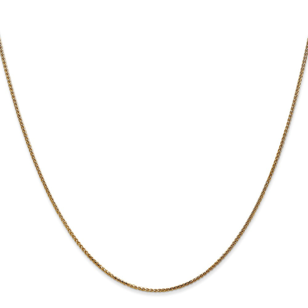 14K 18 inch 1.05mm Diamond-cut Spiga with Spring Ring Clasp Chain
