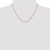 14K 18 inch 1.05mm Diamond-cut Spiga with Spring Ring Clasp Chain