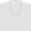14K 22 inch 1.05mm Diamond-cut Spiga with Spring Ring Clasp Chain